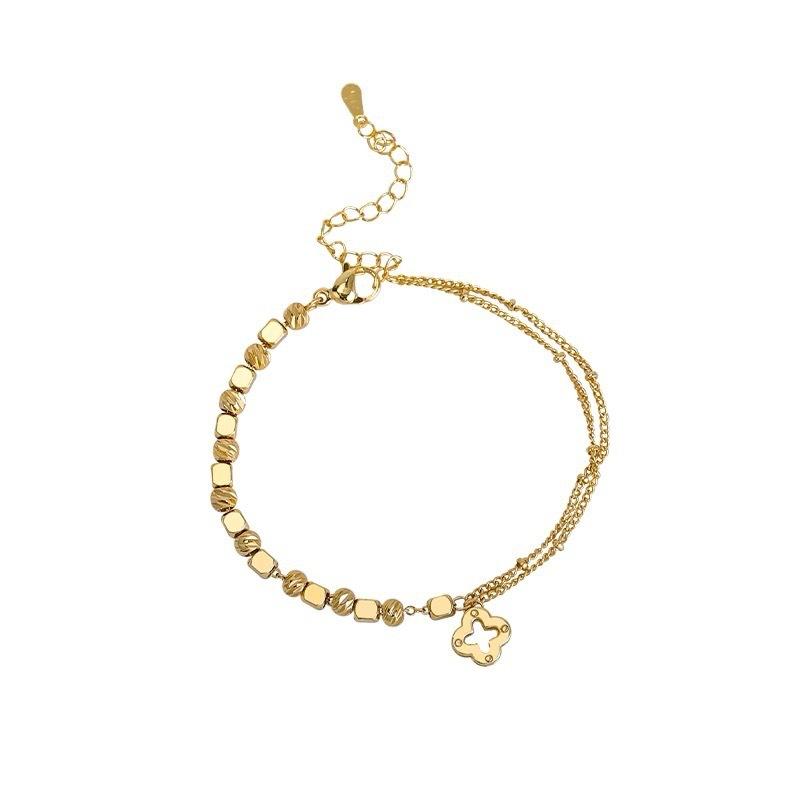 Four-leaf Clover Bracelet Women's New Light Luxury Niche Design Sense Exquisite Jewelry for Girlfriend Gift Jewelry