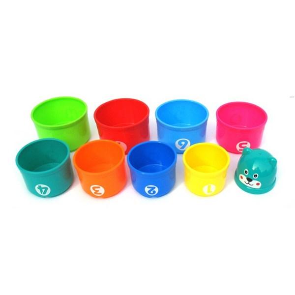World distribution colorful Gomsuni cup stacking, blue, 1 piece, Korean baby products