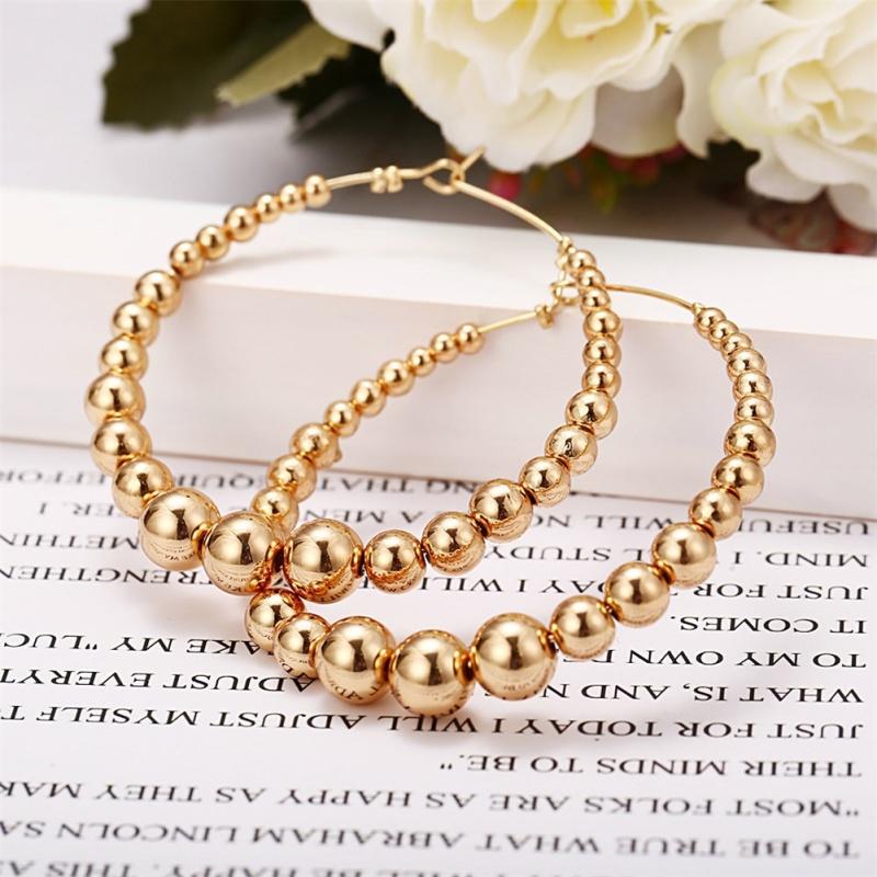 RUI RUI YU 1 perechi de cercei pentru bărbați și femei, din aliaj, în stil retro, cercei în formă de C exagerati