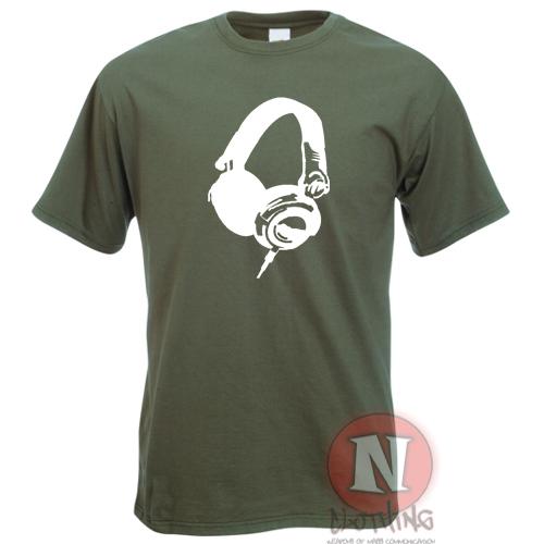 Headphones TShirt For Dj Club Dance Music Ibiza Rave Festival Audio Studio Edm