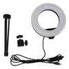 Selfie Ringlicht 3 Farben 10 Helligkeiten LED Schreibtisch Fülllicht mit Stativ für Live-Streaming Make-up USB 5V