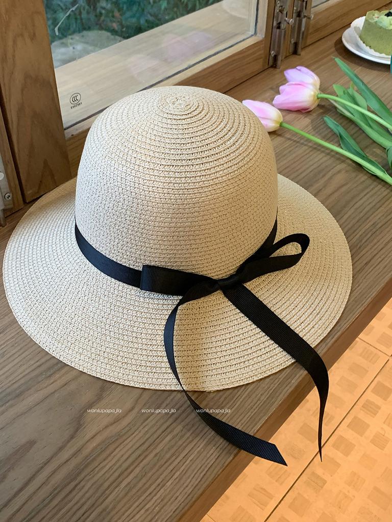Straw Hat Women's Summer Sunshade Seaside Sun Hat Children's New Summer Eaves Anti-ultraviolet Sunscreen Hat Tide