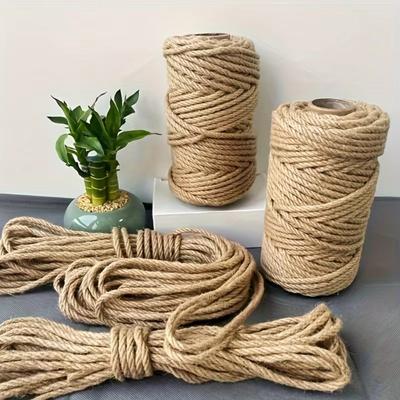 DIY Handwerk Schnur Seil 4mm-12mm Twisted Cord Neue Natürliche Jute Seil Pet Kratzen