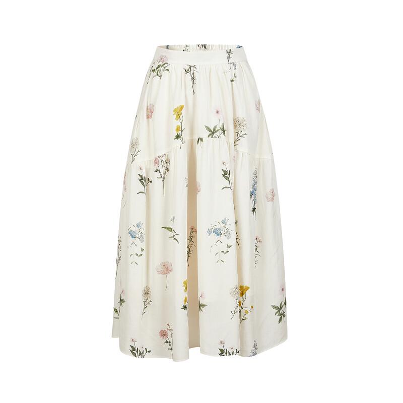 

Jiuzi Annakou Women s Plant Print Lyocell Maxi Skirt XS