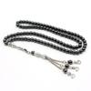 99 Beads 6mm Black Onyx Arabic Rosary with Cross