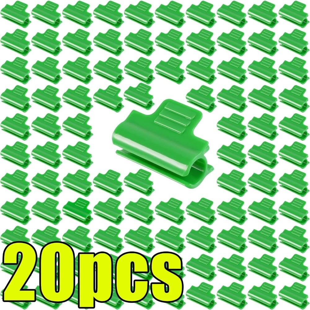 Pflanzen Garten Tunnel Reifenklemmen Zum Befestigen von Gewächshauszubehör Mit Isolierfolie Pflanzen Wurzeln Stängel Stützrahmen Grüne Klemmen