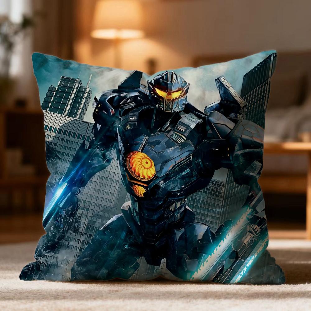 Popular P-PPacific Rim Cushion Cover Soft Washable Pillow Case Multi-Scene for Couch Bed Travel Office Use