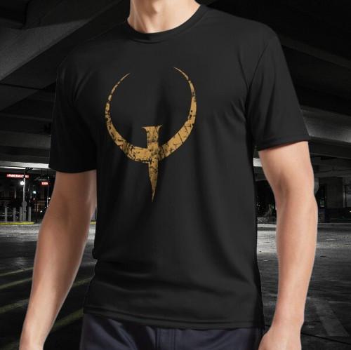 

Quake 2 Retro Video Game TShirt Unisex Loose Fit Casual Pure Cotton Couple Streetwear Top vintage t shirt men clothing S