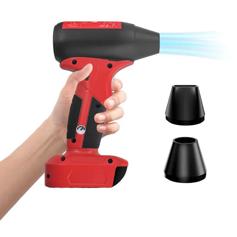 Brushless Jet Blower 130000RPM Violent Turbo Fan 4-Speed Wireless Handheld Air Blower for Milwaukee 18V Battery (No Battery)