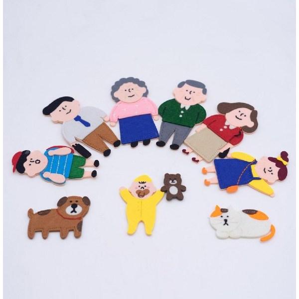 Noritto Board Pald Stone Family 10p + Animal 12p + Marine Bio -Set, 1 Set, Korea Best Toddler Puzzle