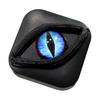 Creepy Eye Contact Lens Case Double Compartments Lens Holder with Mirror Tweezers Portable Storage Box for Makeup & Cosplay Accessories
