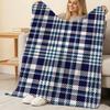 Soft Plaid Flannel Blanket Non-Pilling Warm Fleece Blanket for Home, Office Naps & Festive Occasions