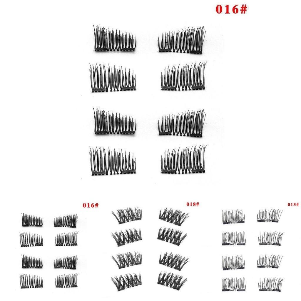 Hand Woven Synthetic Fiber Magnetic Eyelashes Soft Magnet Technology For A Natural Look In Black