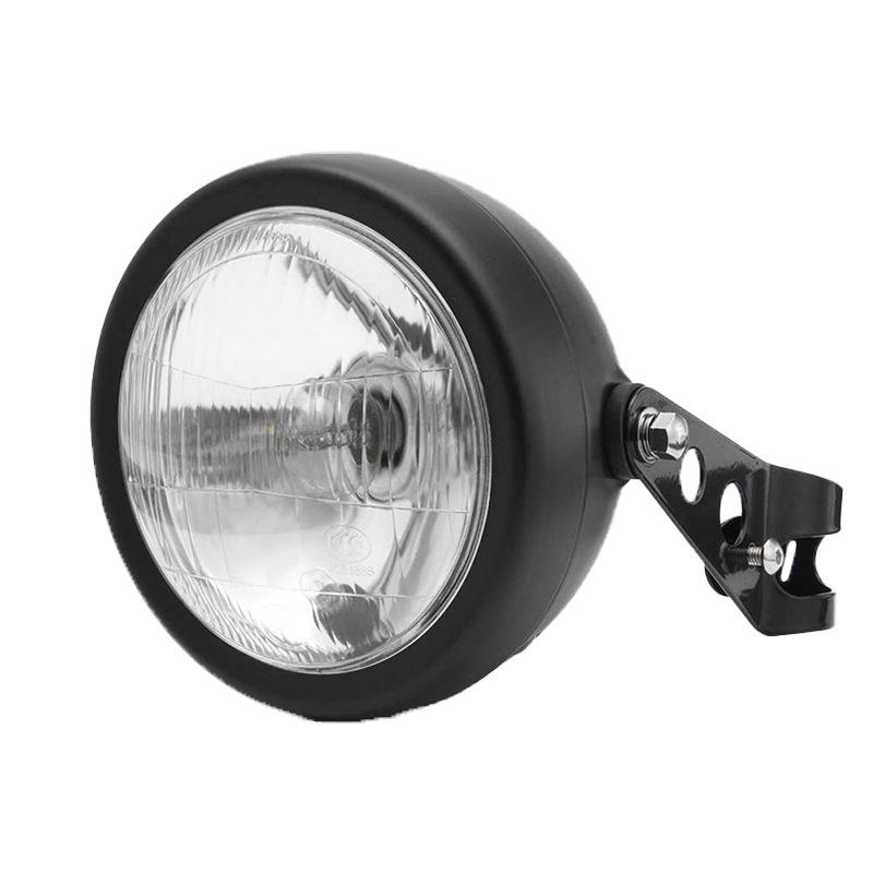 5.75 Inch Halogen Motorcycle Headlights Universal 12V Round Headlight Moto Accessories Driving Light Headlamp For Cafe Racer