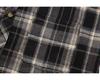 Trendy Korean Retro Plaid Plus Size Lapel Short Sleeve Shirt