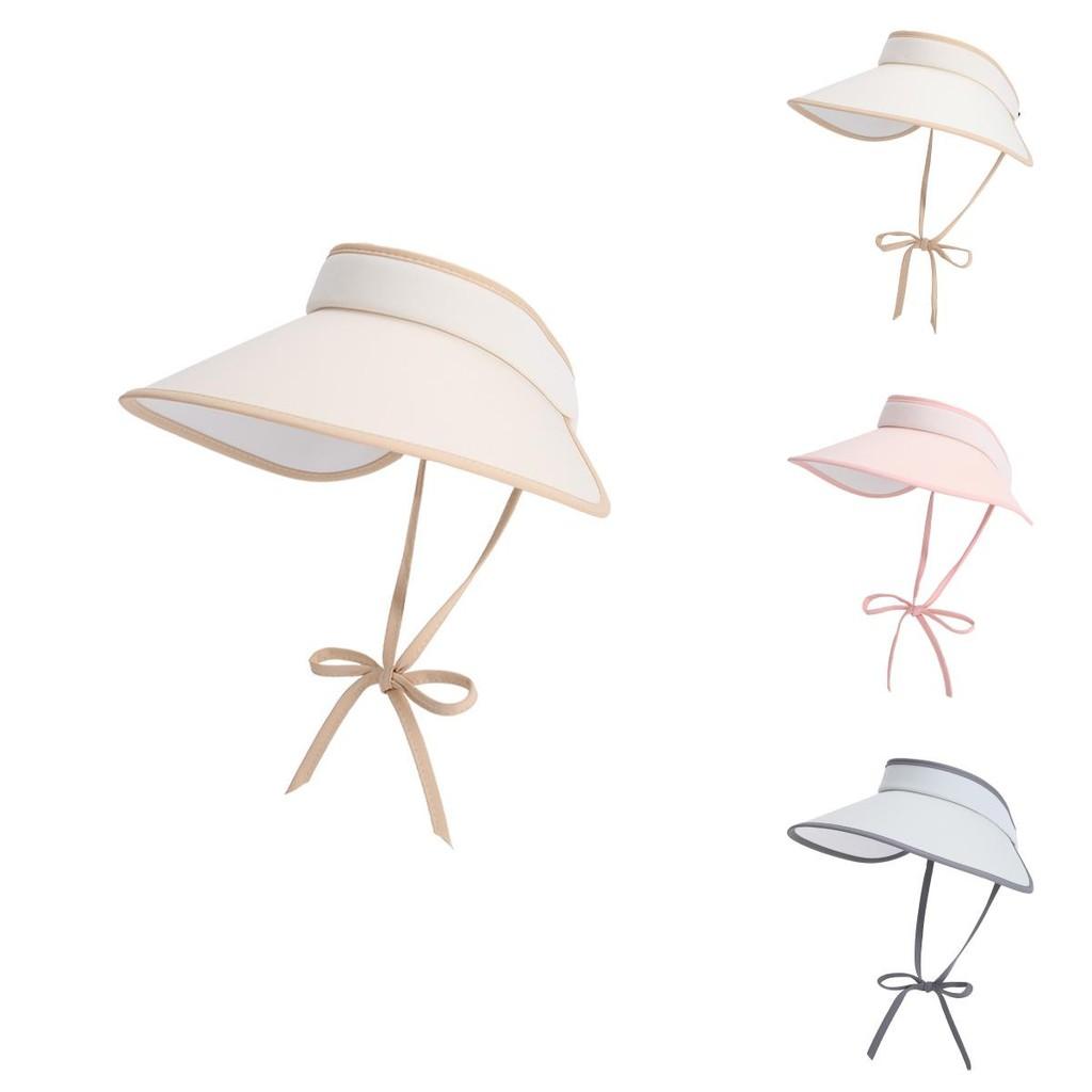 Ice Silk Summer Sun Hat With Large Brim And Bow For Women Sun Protection Lightweight