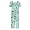 2 Piece Sets For Women Short Sleeve Top And Pants With Pockets Workout Soft  Print Sets