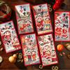 6pcs Traditional Children's Money Bag Hongbao Lucky Money Packet God of Wealth Red Pocket  Bonus