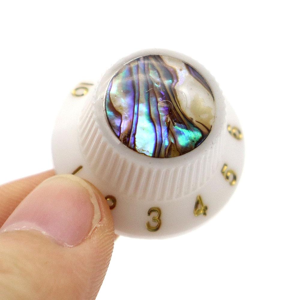 4Pcs Guitar Knobs Abalone Hat Knobs Plastic Volume Tone Speed Control Knobs For Lp St Es Sg Electric Guitar Parts