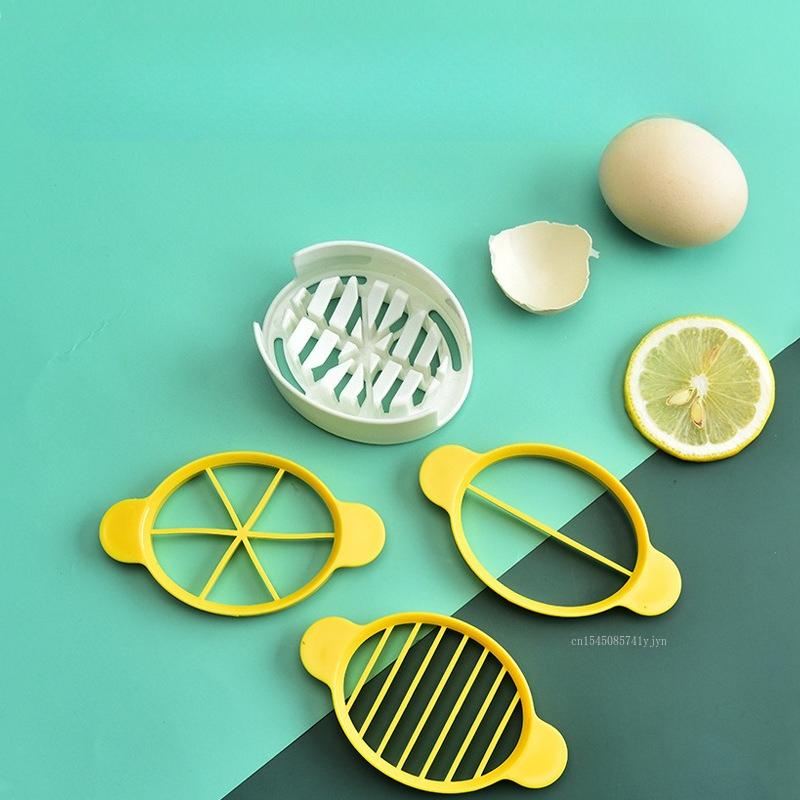 3 In 1 Egg Slicer Multi-functional Egg Split Device Handheld Mushroom Tomato Cutter Kitchen Creative Tool 1pc
