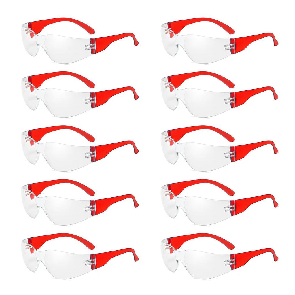 10pcs Childrens Protective Glasses Light Weight Scratch Resistant Eyewear Kids Windproof Safety Glasses Goggles