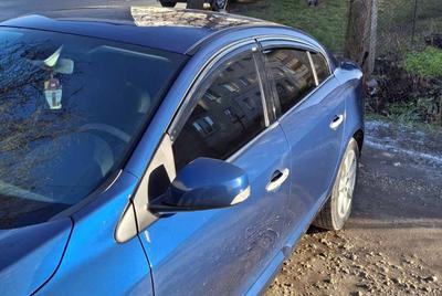 Deflektory větru s chromem (4 ks, Niken) pro Renault Fluence 2009-2016