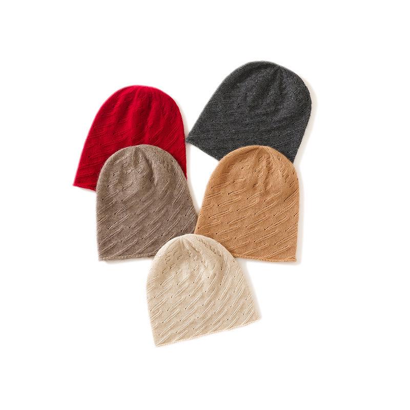 2025 Unisex Cashmere Knit Hat - Thick, Warm, Rolled Edge for Autumn/Winter