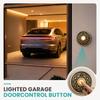 Antique Bronze Entry Call Push Button with Glowing Center, Front Door Bells Push Switches, Round Metal Trim, 5.6 Cm Accent for Covered Porch, Hallway,