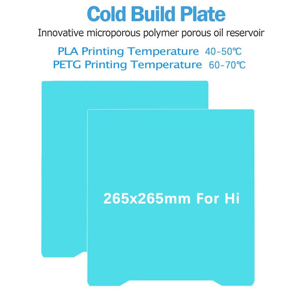 K2 PRO Double Sided Glacier Cold Printing Plate For Creality K2 Build Plate High Viscosity Printing Textured Steel Sheet For Hi