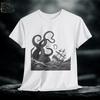 Kraken Fantasy Tee, Mythical T-Shirt, Unisex Graphic Shirt, Sea Monster Top, Nautical Clothing