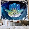 Colorful Hamsa Mandala Pattern Tapestry Room Decoration Wall Hanging for Living Room Bedroom, Dormitory, Birthday and Christmas Gifts