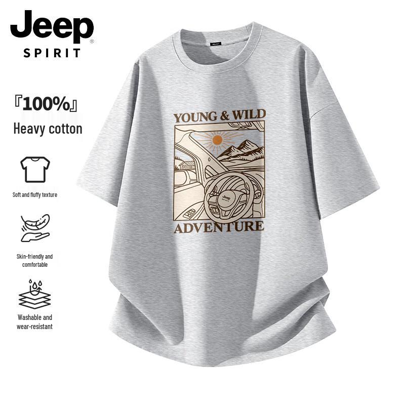 

JEEP SPIRIT Men s Cotton Short-Sleeve T-Shirt 3XL