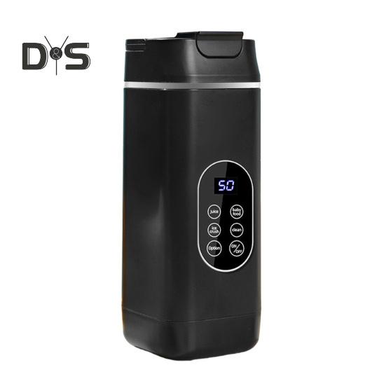 Wireless Portable Blender Fruit Juicer with Sharp Blades Digital Display BPA Free Easy To Clean Rechargeable Electric Mixer Blender