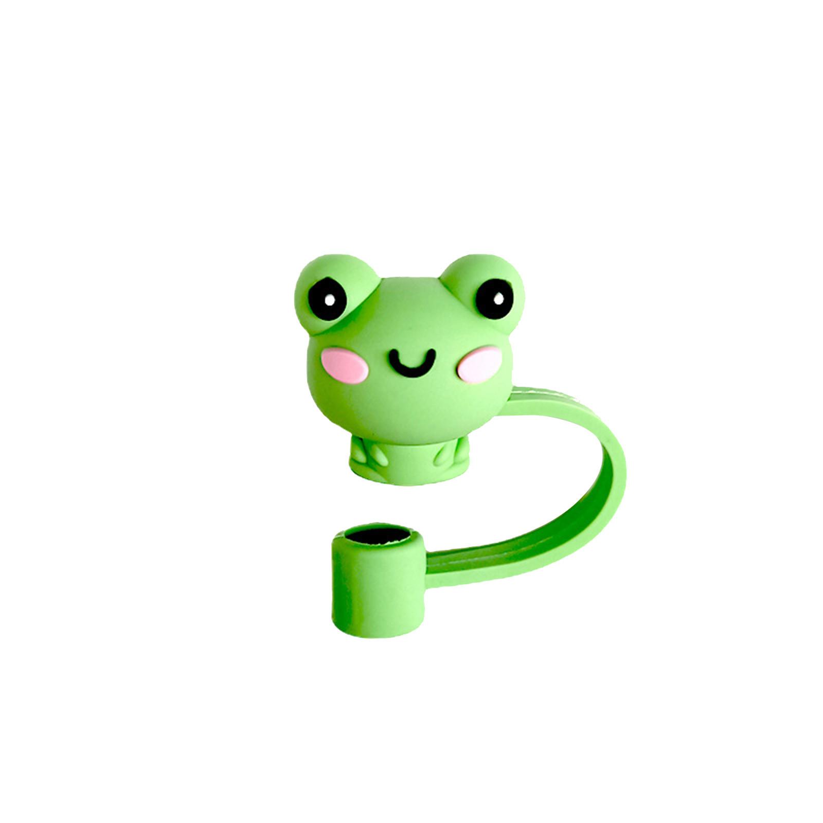 

Cartoon Soft Silicone Dustproof Straw Cap Cover Flexible Straw Protector for Reusable Drinking Straws Suitable for Various Straw Sizes One Size