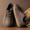Men Plus Size Retro British Style PU Leather Shoes Ankle Comfortable Foot Feel Casual Shoe Wear-resistant Outsole Walking Shoes