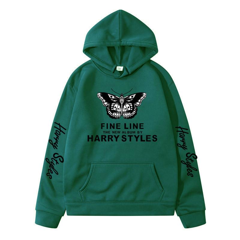 Harry Styles Peripheral Print Fashion Loose Long-Sleeved Pullover Autumn Men'S And Women'S Hooded Sweater