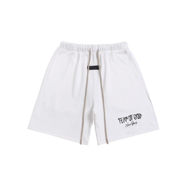 FOG ESSENTIALS Pánské bavlněné kraťasy Volný střih Streetwear Ležérní teplákové