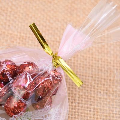 For Candy Bag Baking High Quality Gift Wrap 100Pcs Packaging Rope Lollipop Cake Bag Wedding Party Supplies Metallic Twist Ties New Home Wrapping