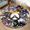Overwatch Round Area Rug,Carpet Rug for Living Room Bedroom Sofa Playroom Decor,Non-slip Floor Mat