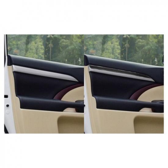 4pcs Carbon Fiber Car Interior Door Panel Cover For Toyota Highlander 2015-2018
