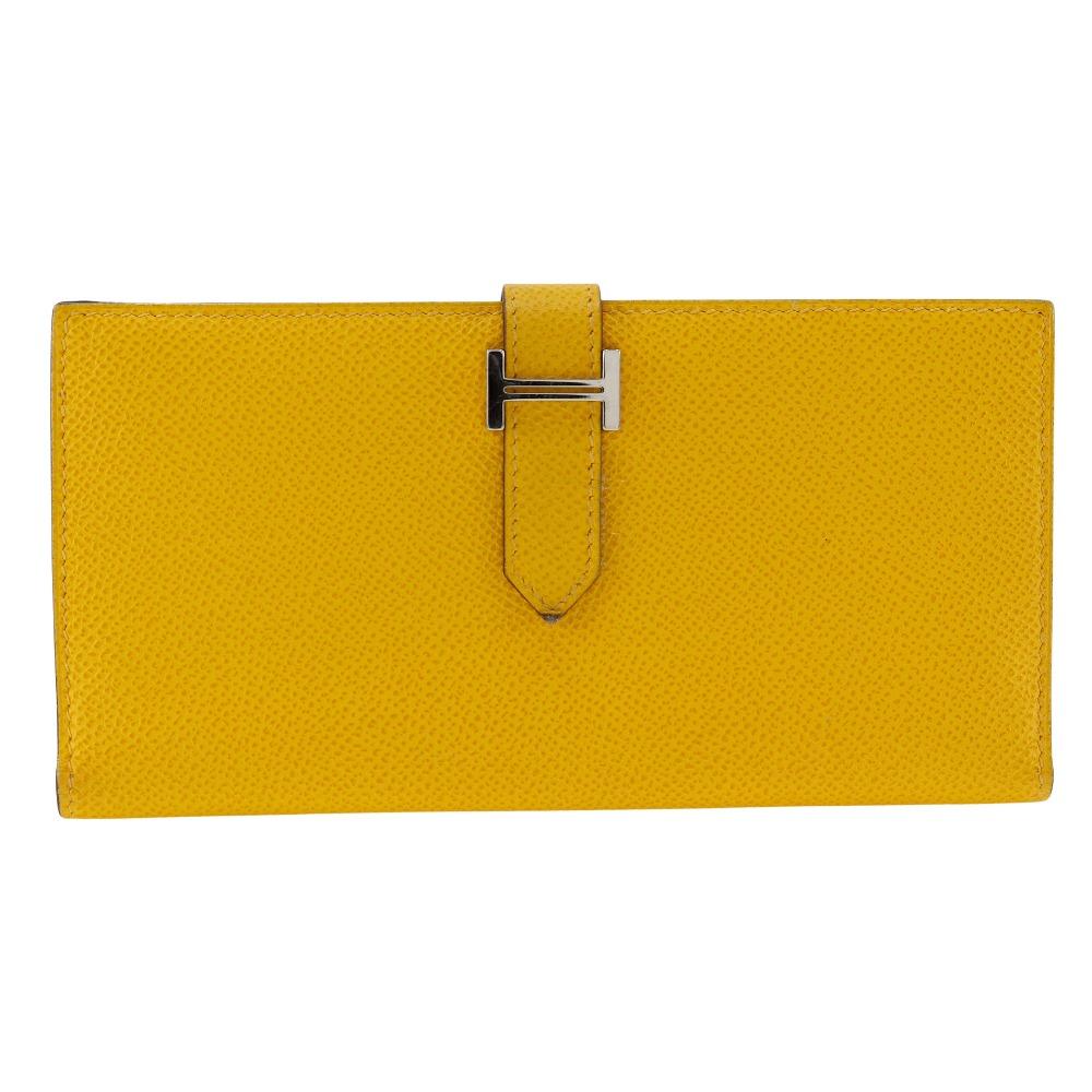 

HERMES Bean Purse yellow Epsom unisex Used