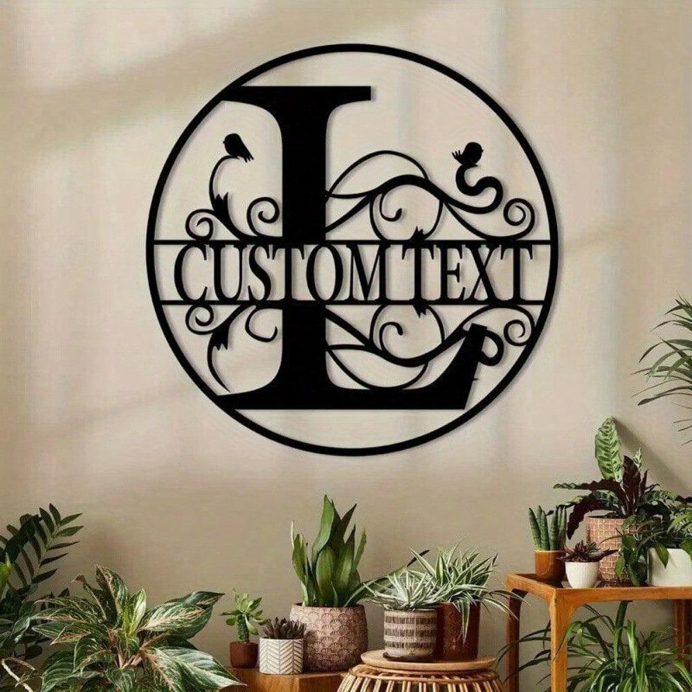 Custom Metal Letter Sign, Personalized Name Plate for Wall Decor, Birthday Gift, Housewarming, Wedding, Party Decoration