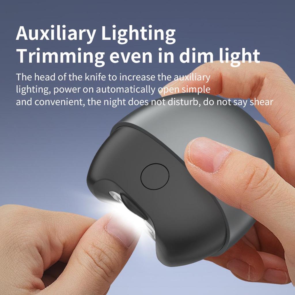 Automatic Electric Nail Clipper with Anti-Pinch and Nail File