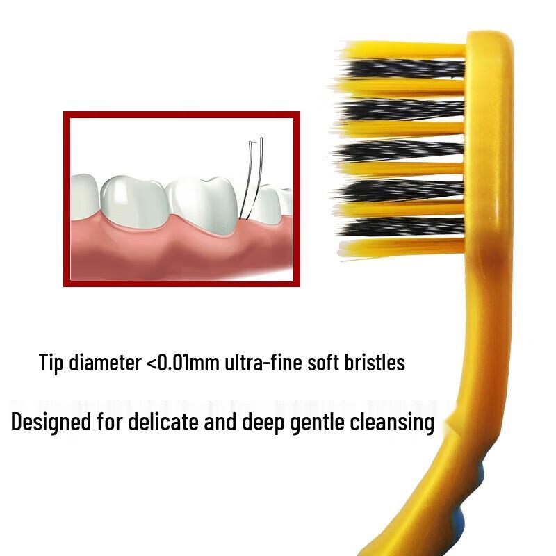Colgate Slim Soft Charcoal Gold Toothbrush & High Calcium Toothpaste Set
