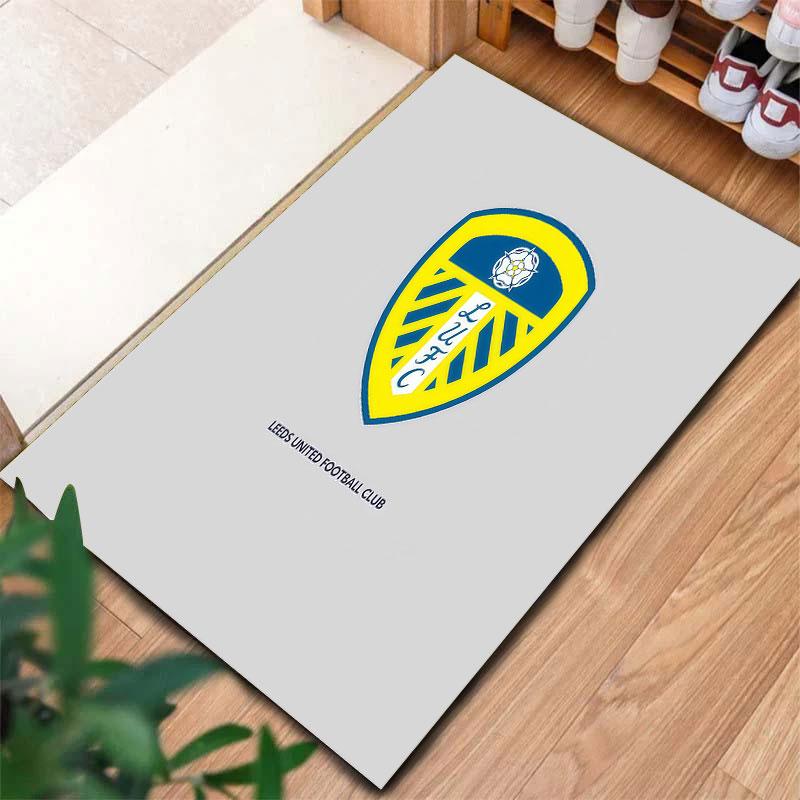 Leeds United Teppich für Wohnzimmer Schlafzimmer Zuhause Sofadekoration, Kinder Spiel rutschfeste Bodenmatte
