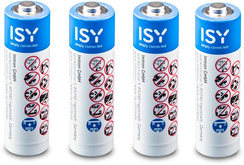 Isy aaa batteries 4 pcs iba-1004