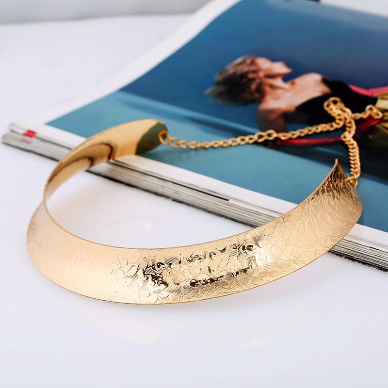 Metallic Choker With Electroplated Finish For Unisex Daily Wear