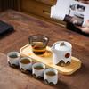 WuShiYuan Distant Mountain Ceramic Travel Tea Set