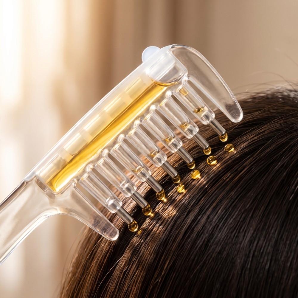 Multi-Function Hair Firming Applicator Hair Care Massage Guide Liquid Comb Barber Shop Salon