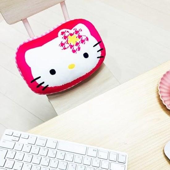 MORIPiLO Body Pillow Sanrio Hello Kitty Kao Hana Die-Cut Cushion Skin-Friendly Micro Fabric Goods Plush Toy Nap Pink 32x23x10cm Morishita